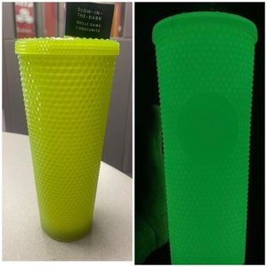 Starbucks Venti Glow in the dark Lemongrass BLING cold cup